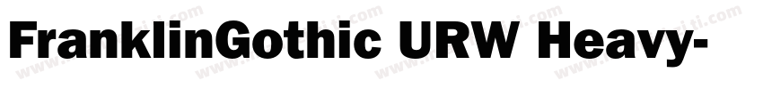 FranklinGothic URW Heavy字体转换